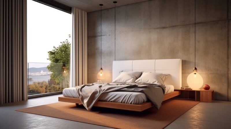 Hestya-trendy-bedroom-with-sleek-plaster-wall-autumn-2023